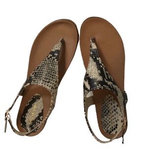 Bamboo Snakeskin Sandal